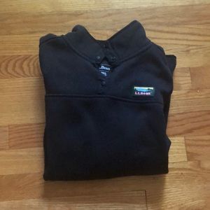 L.L Bean Black Sweater Fleece